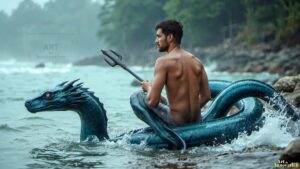 Mermen warriors Art – 16×9 #0350