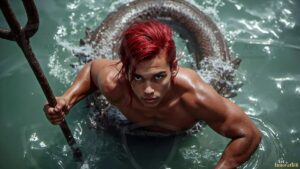 Mermen warriors Art – 16×9 #0351