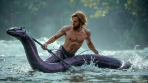 Mermen warriors Art – 16×9 #0356