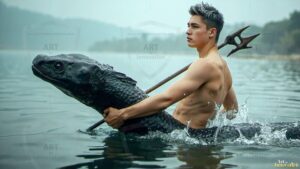 Mermen warriors Art – 16×9 #0357