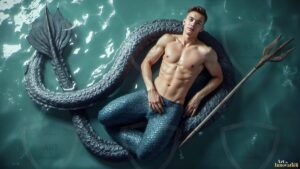 Mermen warriors Art – 16×9 #0359