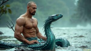 Mermen warriors Art – 16×9 #0361