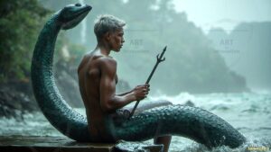 Mermen warriors Art – 16×9 #0369