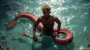 Mermen warriors Art – 16×9 #0370