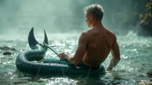 Mermen warriors Art – 16×9 #0376