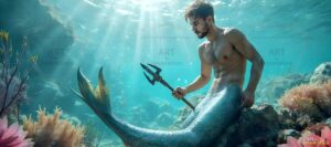 Mermen warriors Art – 21×9 #0108