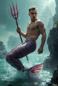 Mermen warriors Art – 2×3 #0290