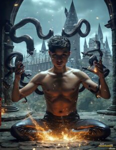The House of the Serpents – AI Wizard Art