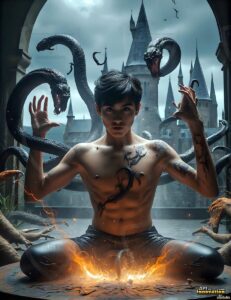 The House of the Serpents – AI Wizard Art