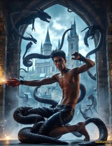 The House of the Serpents – AI Wizard Art