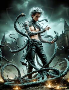 The House of the Serpents – AI Wizard Art