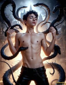 The House of the Serpents – AI Wizard Art