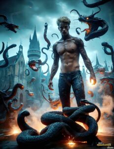 The House of the Serpents – AI Wizard Art