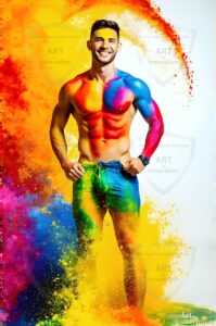 Colors of pride Art – 2×3 #0147