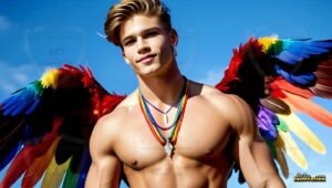 Wings of pride Art – 16×9 #0144