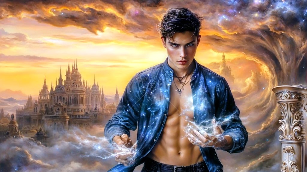 Spirits in the City of Gold - AI Art