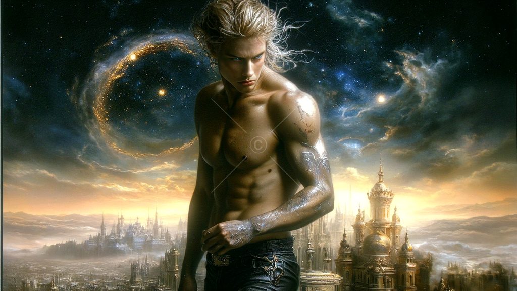 Spirits in the City of Gold - AI Art