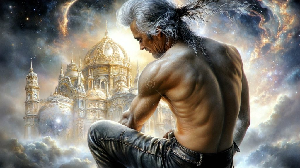 Spirits in the City of Gold - AI Art