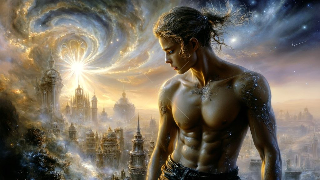 Spirits in the City of Gold - AI Art