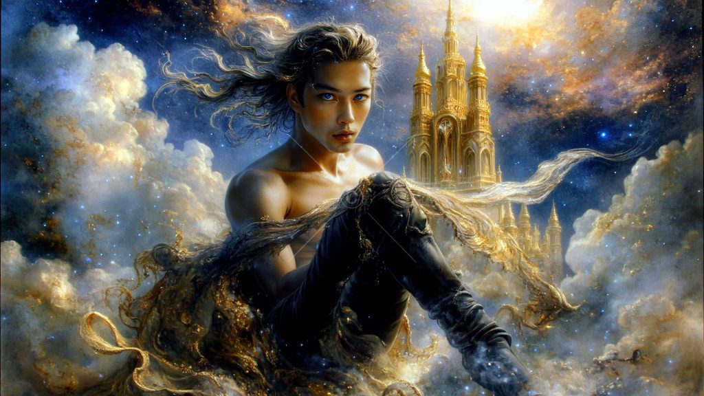 Spirits in the City of Gold - AI Art