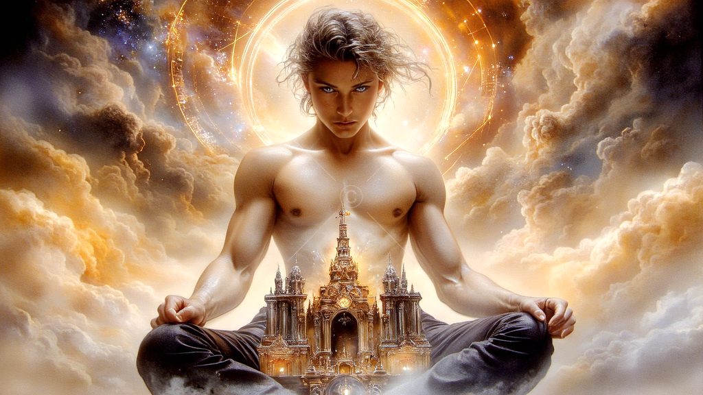 Spirits in the City of Gold - AI Art