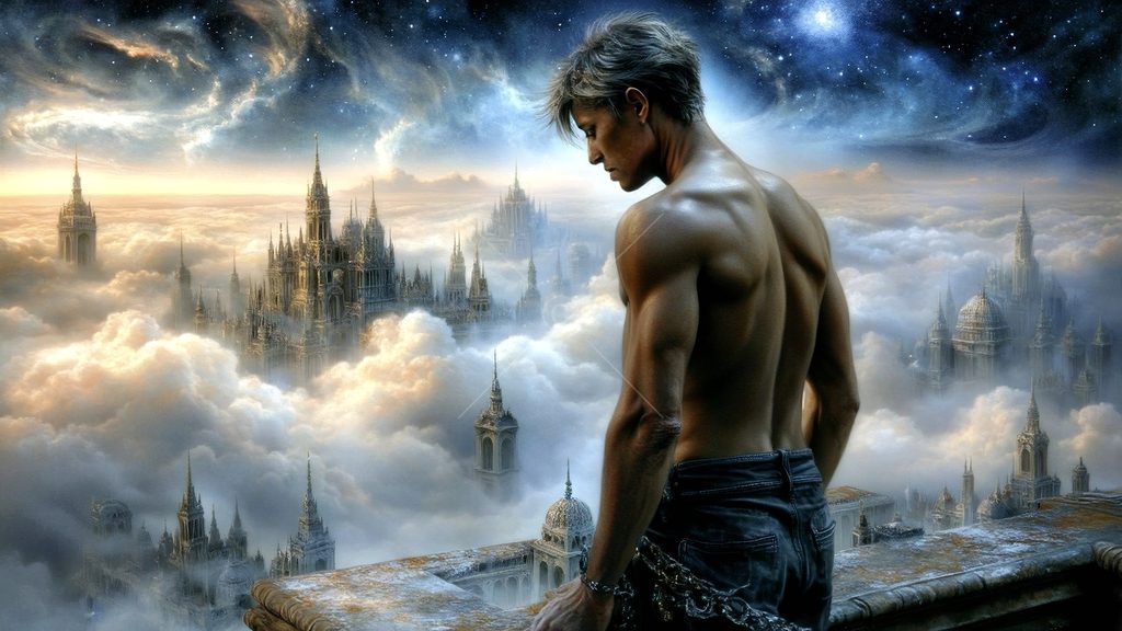 Spirits in the City of Gold - AI Art