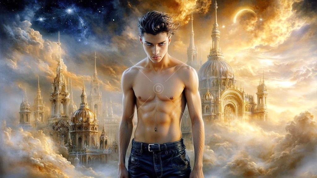 Spirits in the City of Gold - AI Art