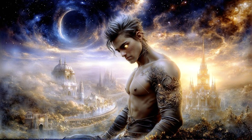 Spirits in the City of Gold - AI Art