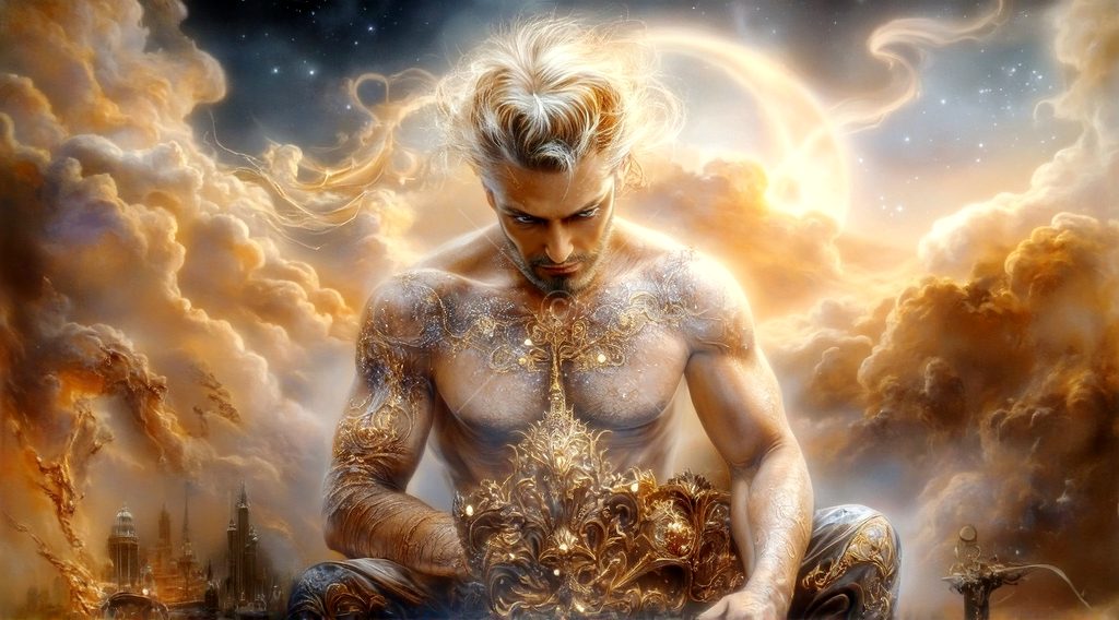 Spirits in the City of Gold - AI Art