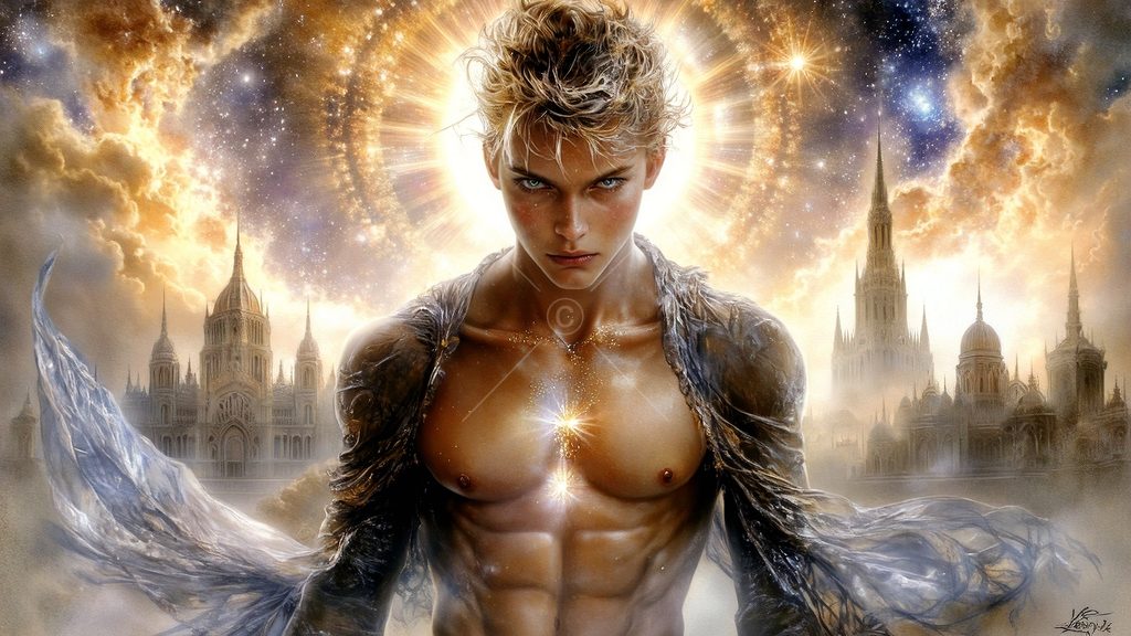 Spirits in the City of Gold - AI Art