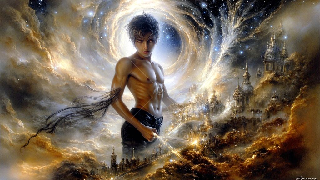 Spirits in the City of Gold - AI Art