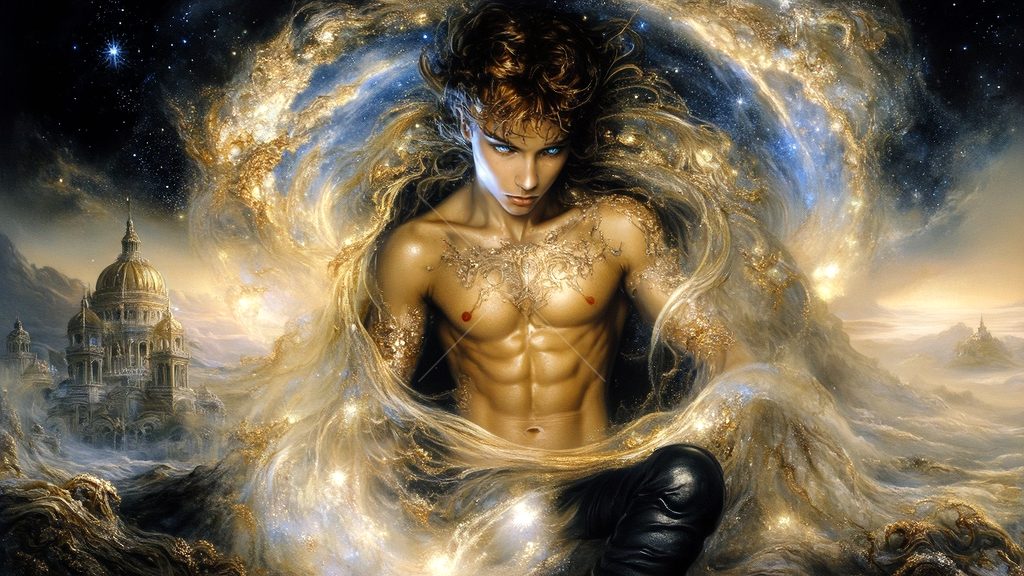 Spirits in the City of Gold - AI Art