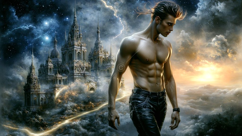 Spirits in the City of Gold - AI Art