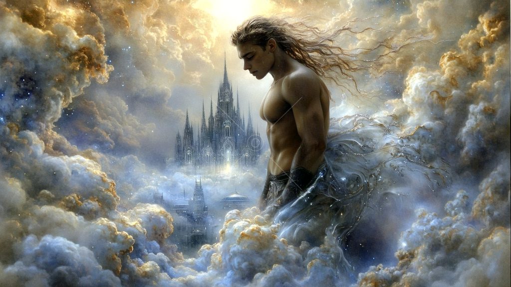 Spirits in the City of Gold - AI Art