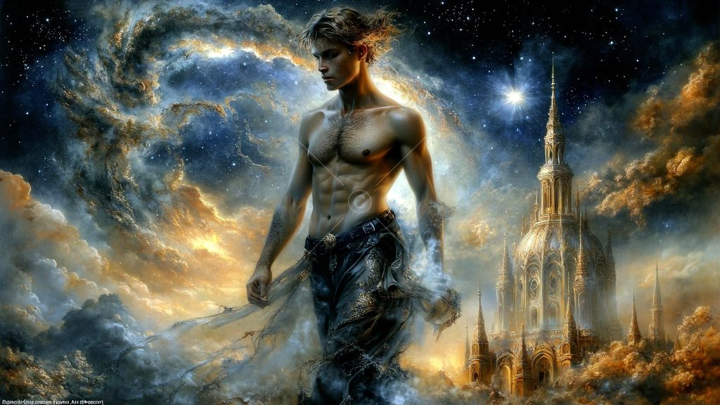 Spirits in the City of Gold - AI Art