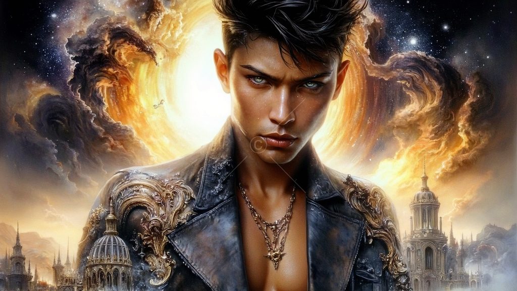 Spirits in the City of Gold - AI Art