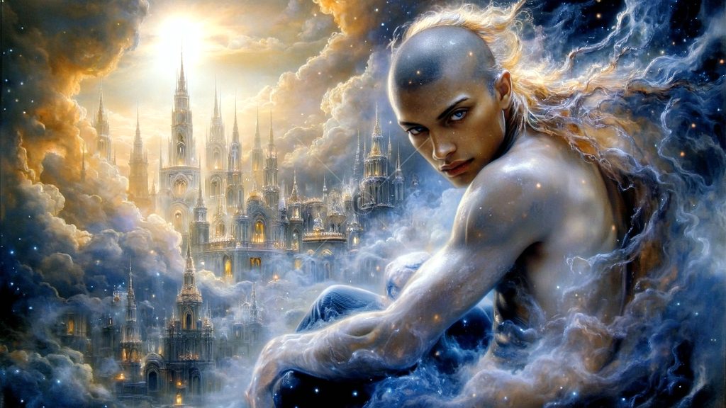 Spirits in the City of Gold - AI Art