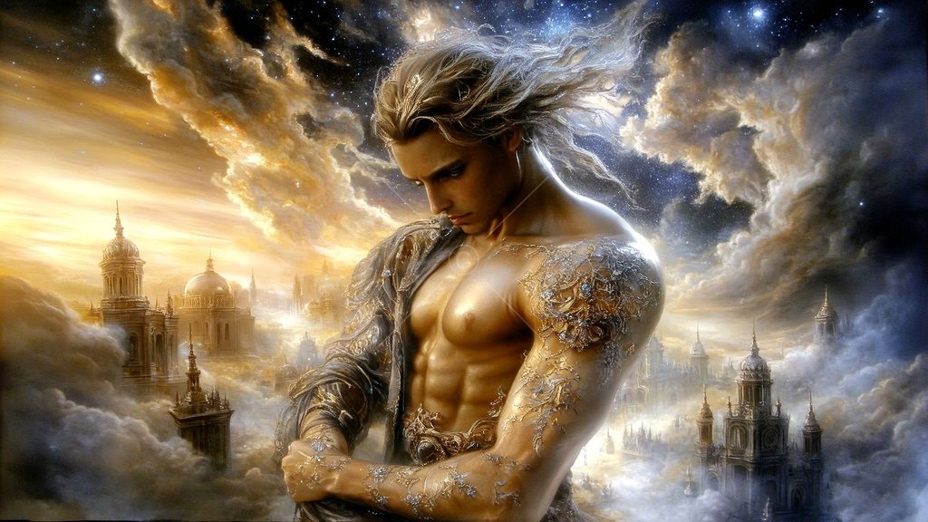Spirits in the City of Gold - AI Art