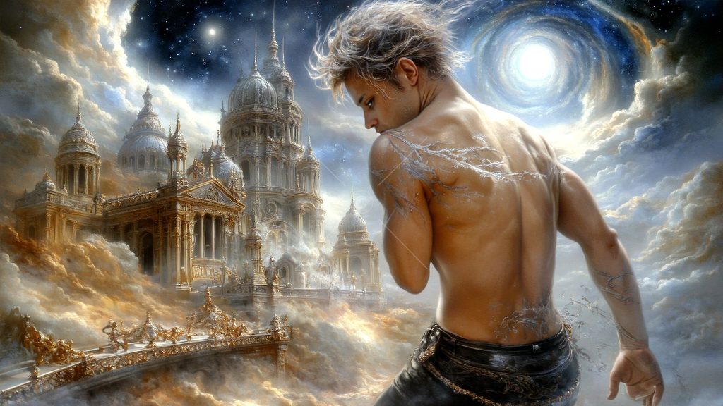 Spirits in the City of Gold - AI Art