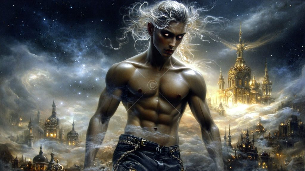 Spirits in the City of Gold - AI Art