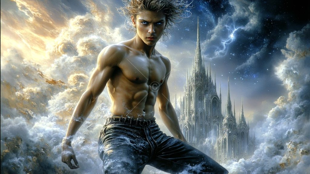Spirits in the City of Gold - AI Art