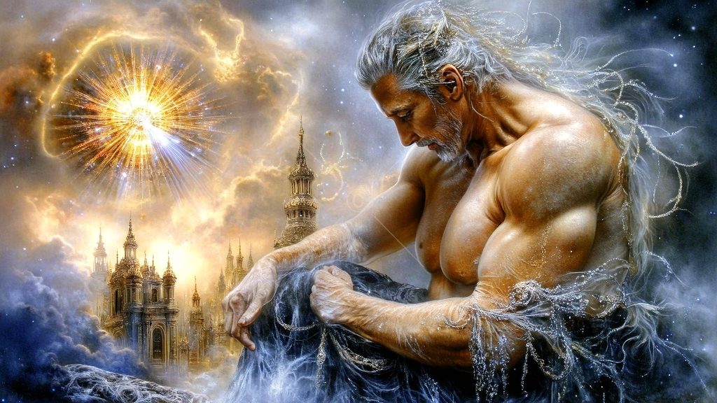 Spirits in the City of Gold - AI Art