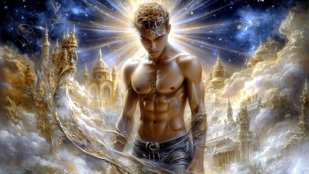 Spirits in the City of Gold - AI Art