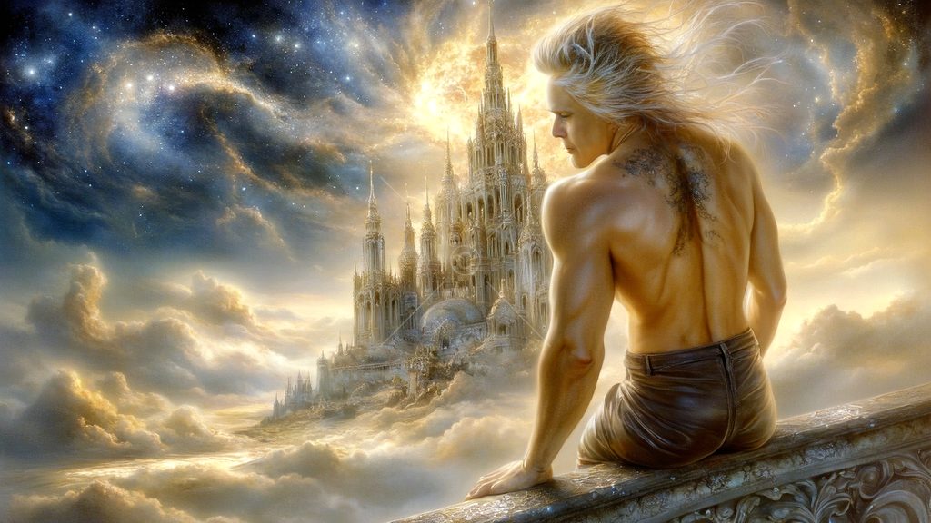 Spirits in the City of Gold - AI Art