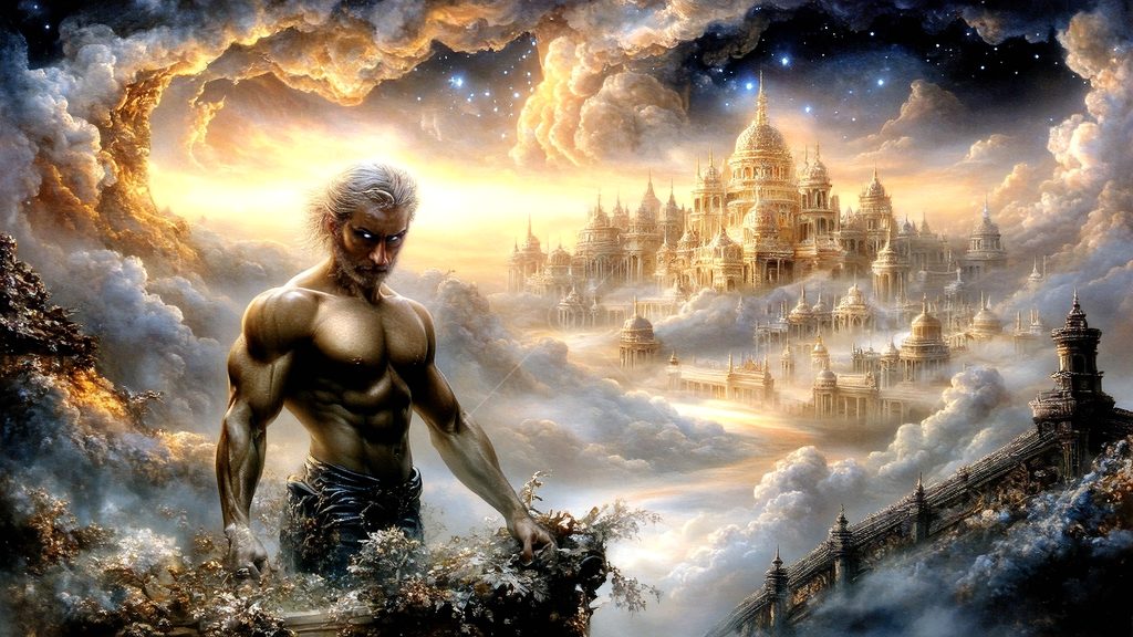 Spirits in the City of Gold - AI Art