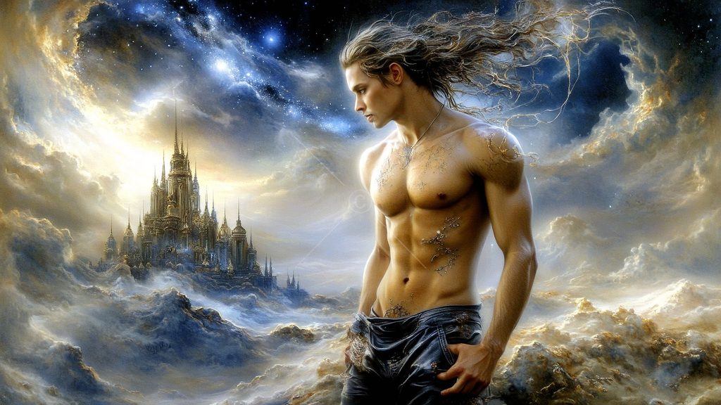 Spirits in the City of Gold - AI Art