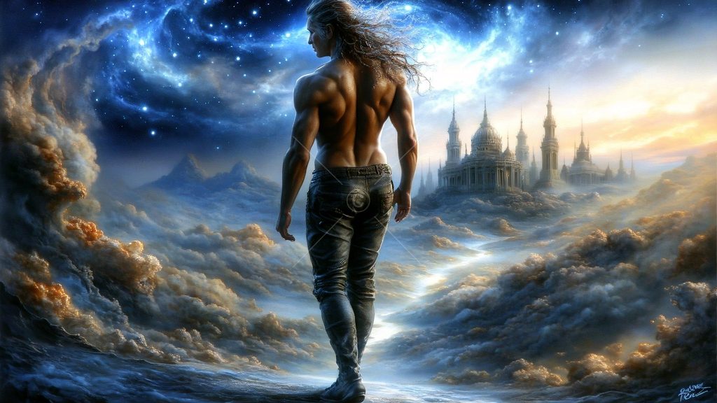 Spirits in the City of Gold - AI Art