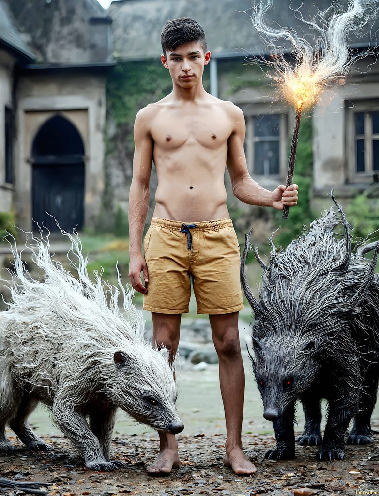 The House of the Badgers - AI Wizard Art