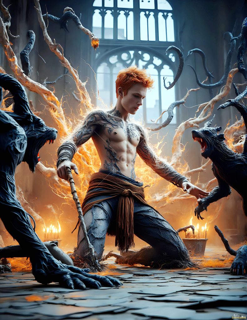 The House of the Badgers - AI Wizard Art