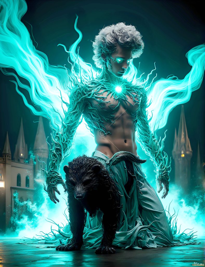 The House of the Badgers - AI Wizard Art